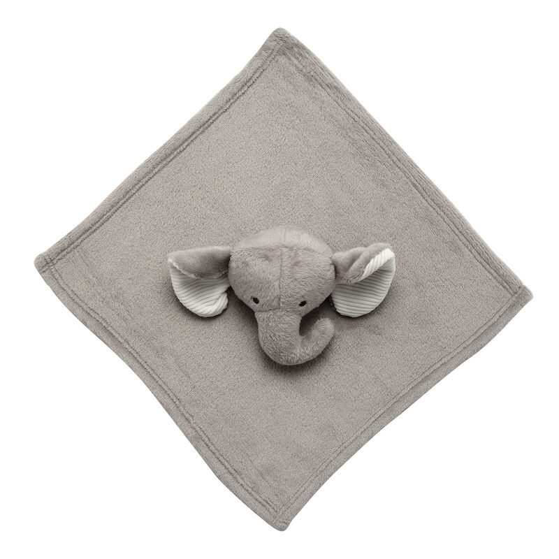 Lambs & Ivy Gray Elephant Soft Baby/Child/Toddler Plush Lovey Security Blanket