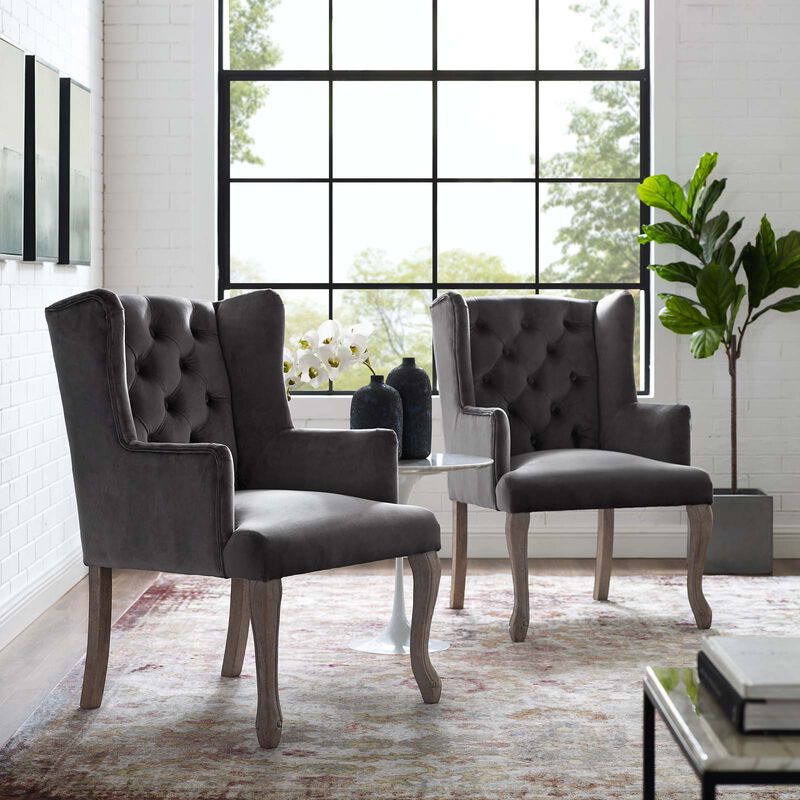 Modway Realm Dining Chairs, Gray