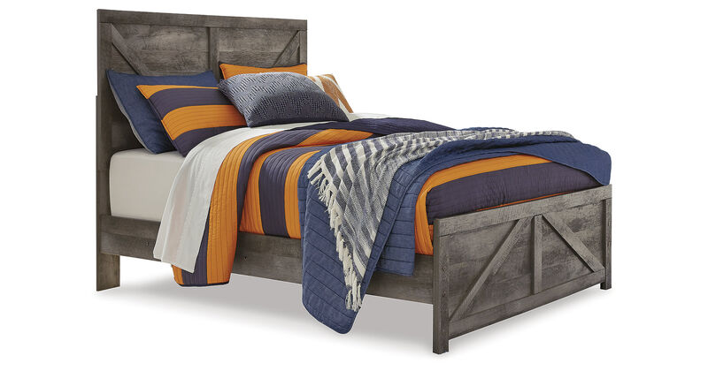 Full Crossbuck Panel Bed