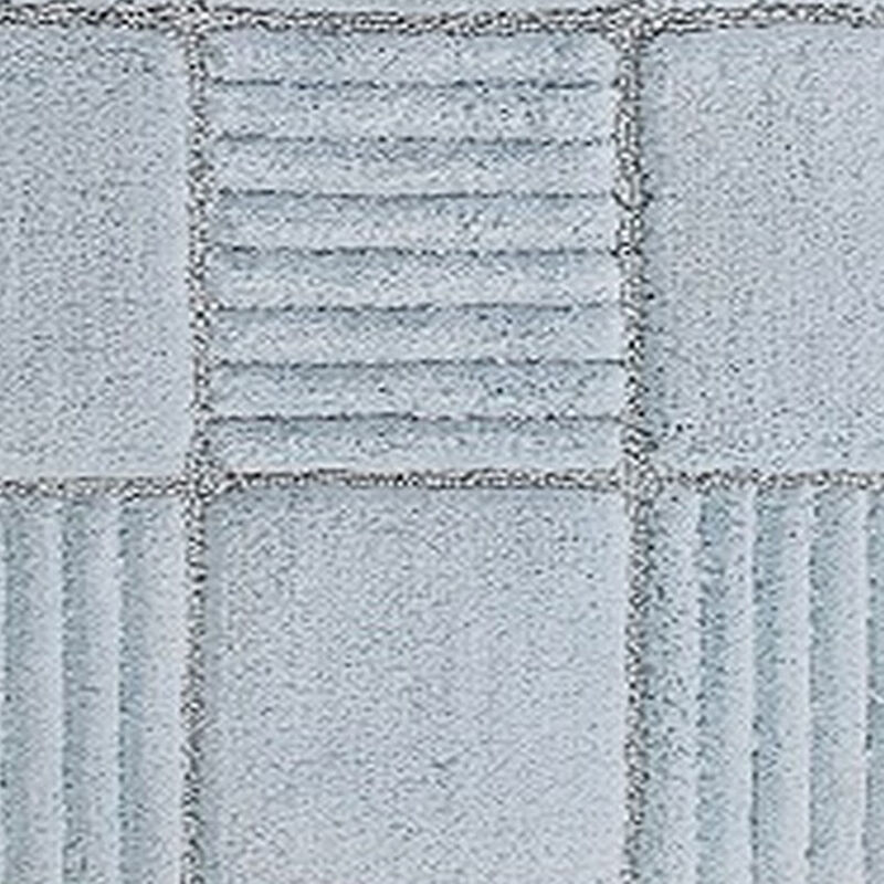 Knightsbridge Chakkar Board 220 GSF Non Skid Back Bath Rug 17 x 24 - Light Blue