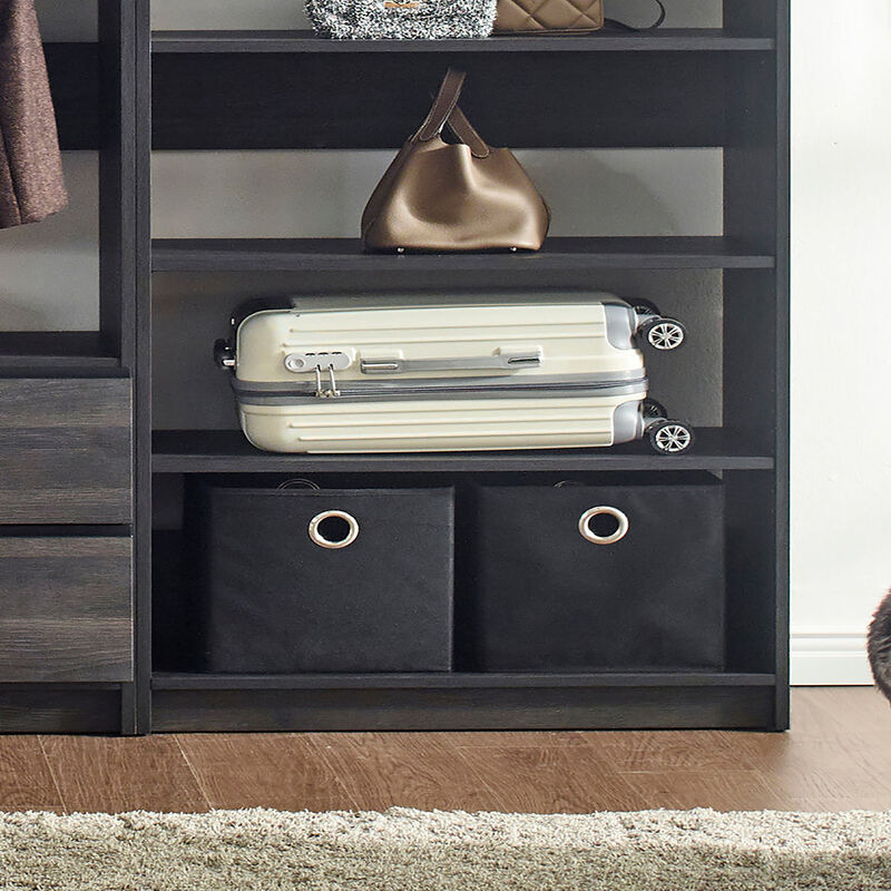 Prosper Gray Freestanding Walk in Wood Closet System