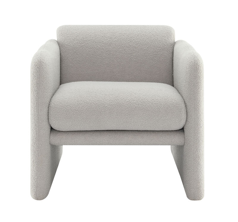 Merax Teddy Fabric Arm Chair Accent Chair for Primary Living Space