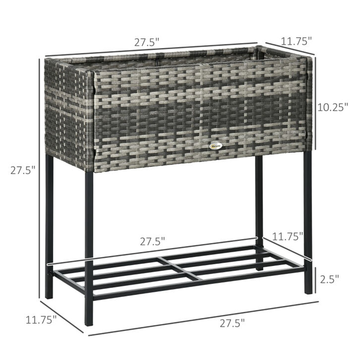 Raised Garden Bed for Vegetables Herbs and Flowers Outdoor Planter