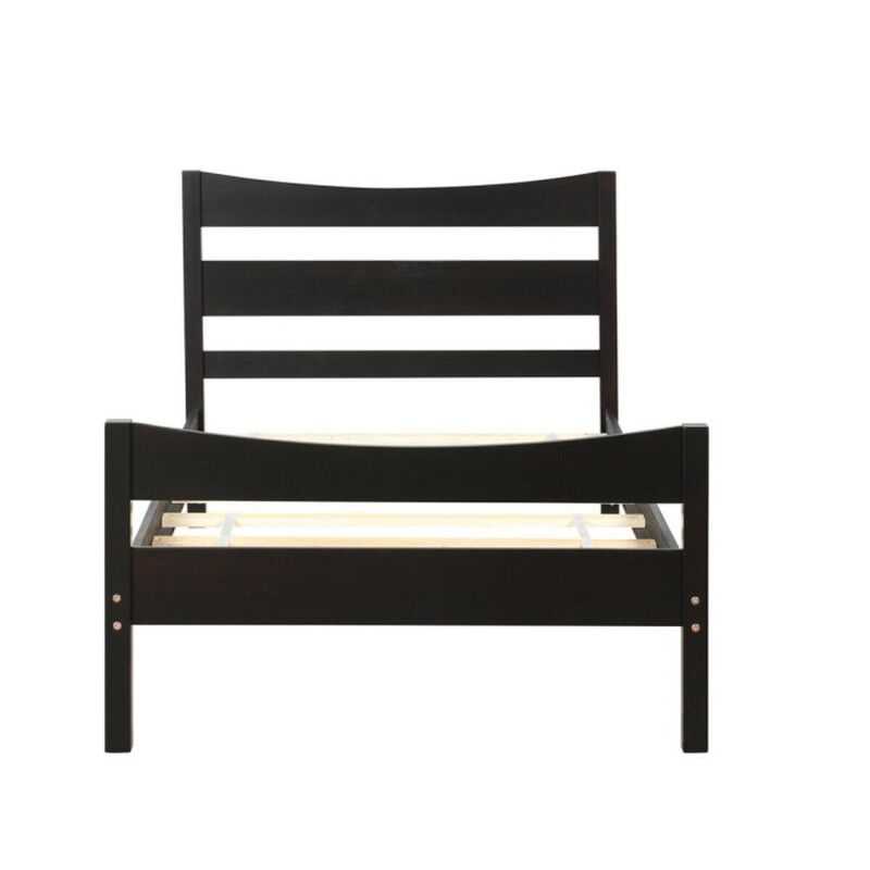 Hivvago Rustic Style Platform Bed Frame with Headboard and Footboard