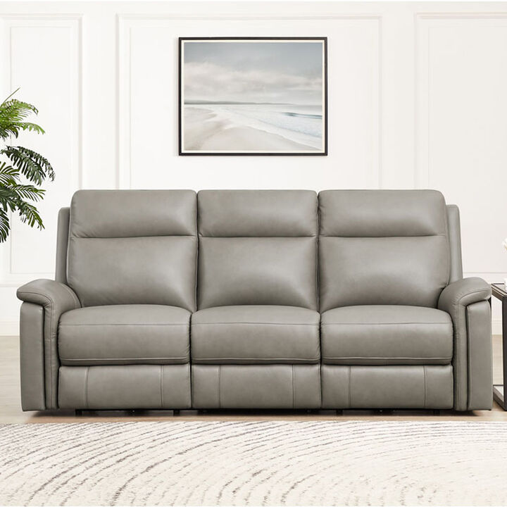 Standfield Power Headrest Zero Gravity Reclining Sofa, grey leather 