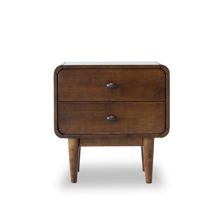 Ashcroft Furniture Co Alexa Mid Century Modern Style Night Stand