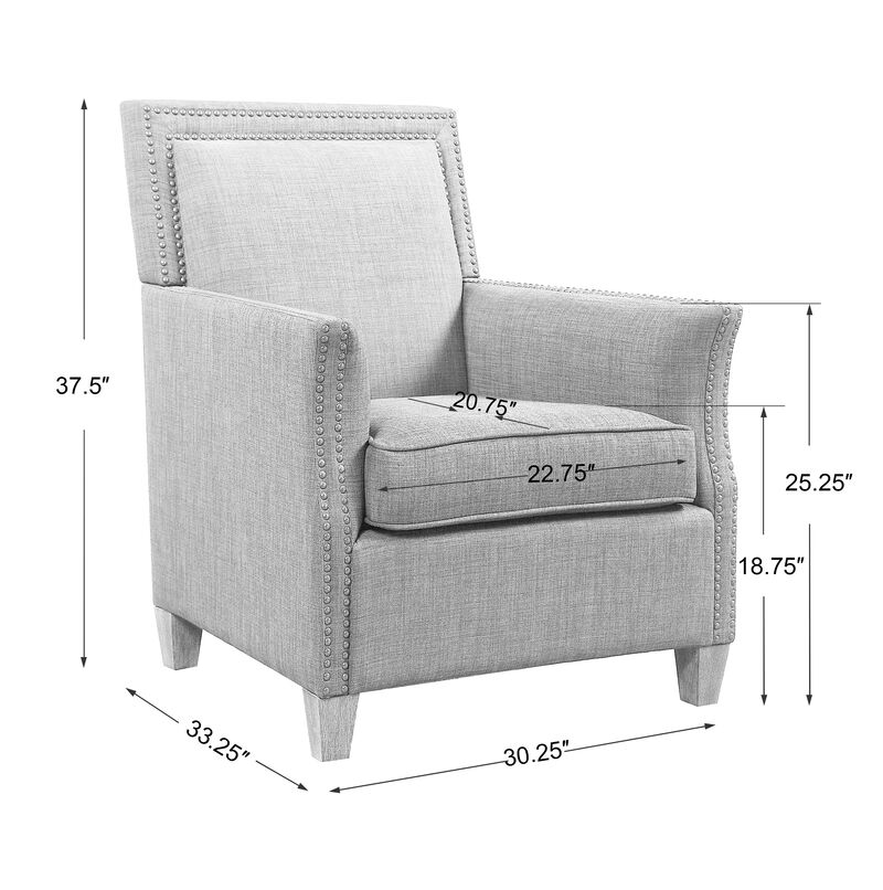 Darick Charcoal Armchair
