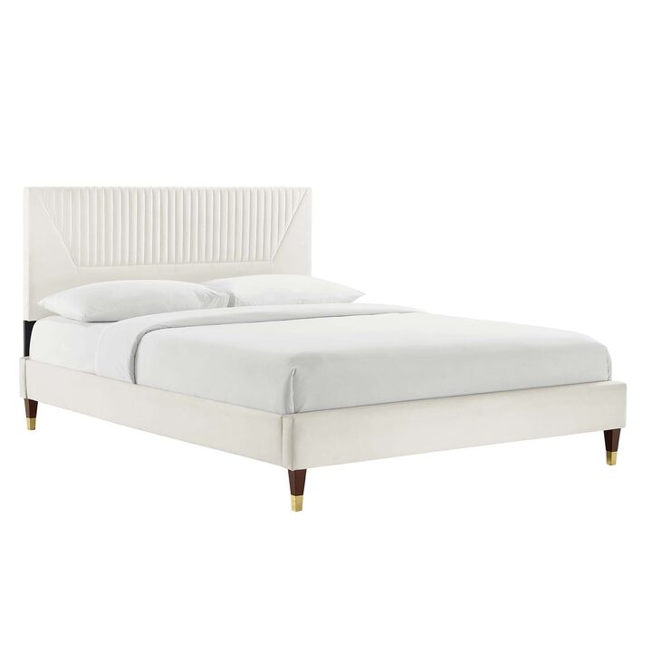 Modway - Yasmine Channel Tufted Performance Velvet Full Platform Bed