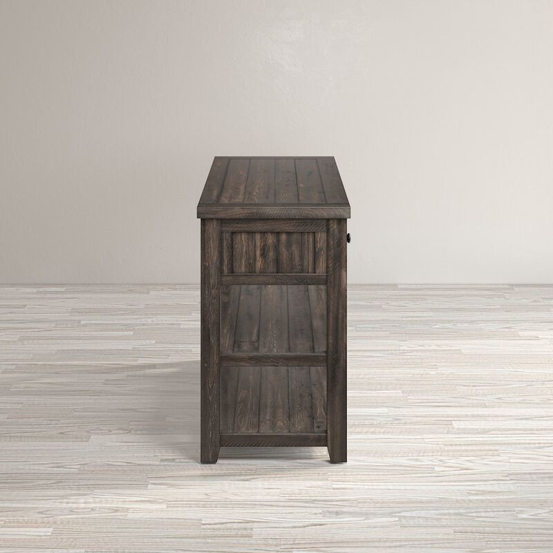 Jofran Madison County Rustic Reclaimed Solid Wood Farmhouse Sofa 50 Sofa Table