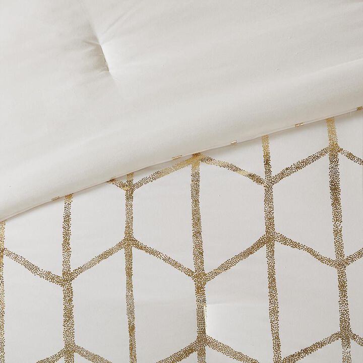 Belen Kox Metallic Geometric Comforter Set, Belen Kox