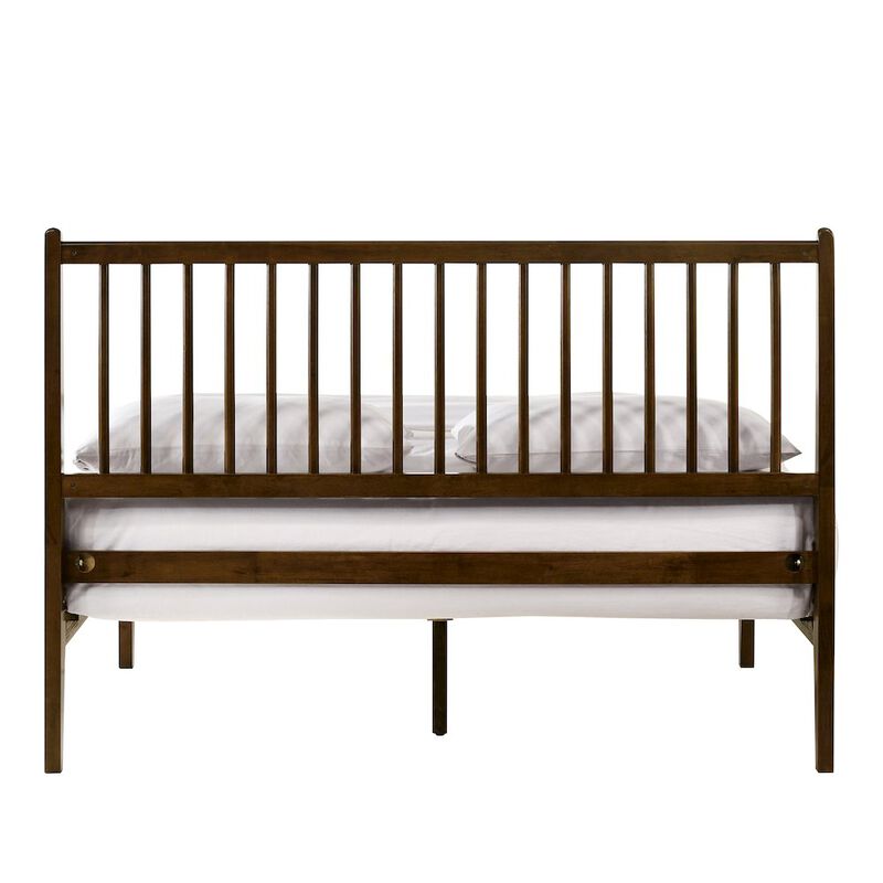 Omax Decor Floyd Wooden Queen size Platform Bed in Walnut Finish