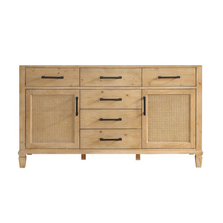 Altair Double Bathroom Cabinet Vanity Base without Top and Sink, no Mirror
