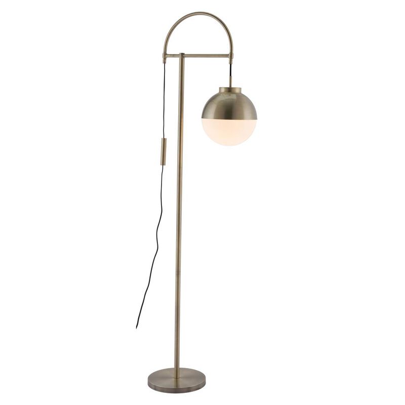 Belen Kox Floor Lamp White & Brushed Brass