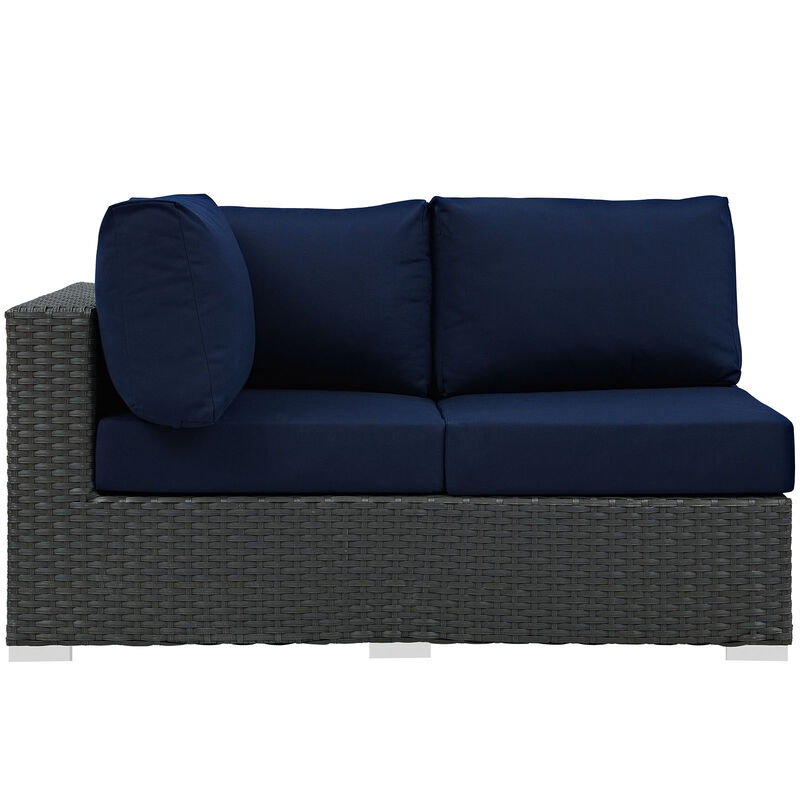 Modway - Sojourn Outdoor Patio Sunbrella® Left Arm Loveseat