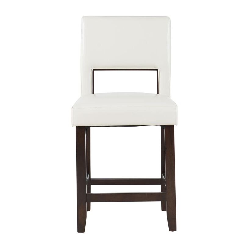 Linon Vega Counter Stool White 24