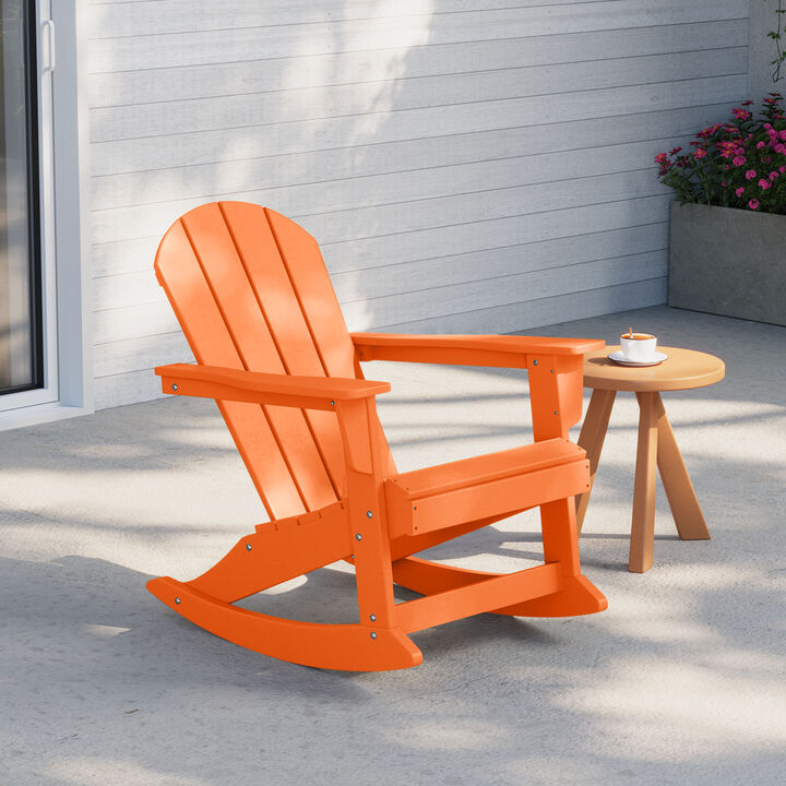 WestinTrends Westintrends Outdoor / Patio Poly Adirondack rocking chair