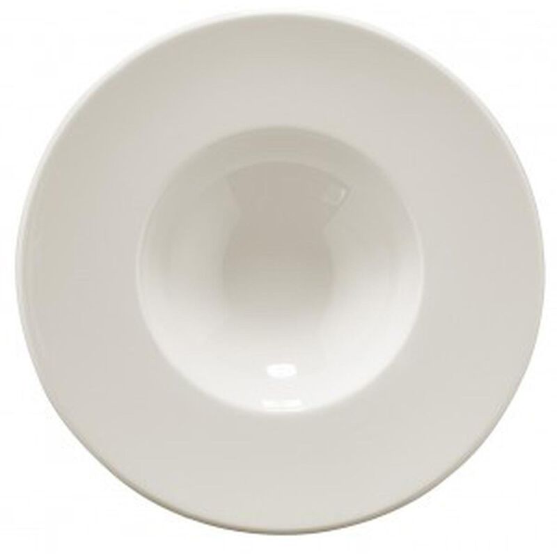 Banquet dia.11" h:2.5" 14 oz. Round Warm White Porcelain Bowl (Set of 2)