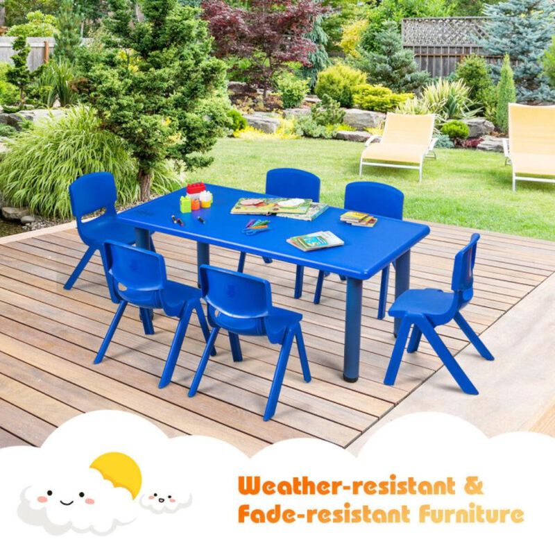 Hivvago 6-pack Kids Plastic Stackable Classroom Chaira