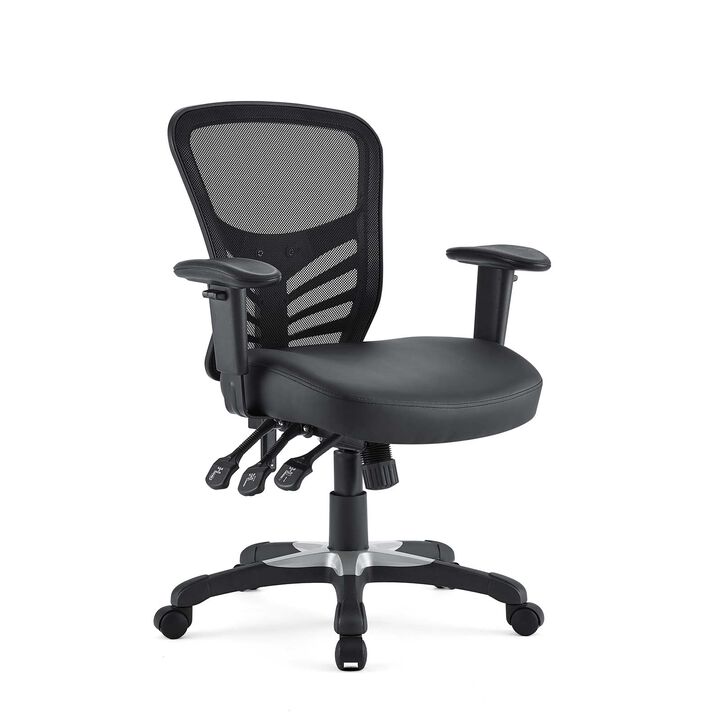 Modway Furniture - Articulate Vinyl Office Chair Black