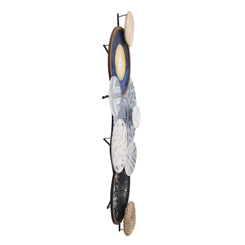 Navy Gold & Silver Wall Art