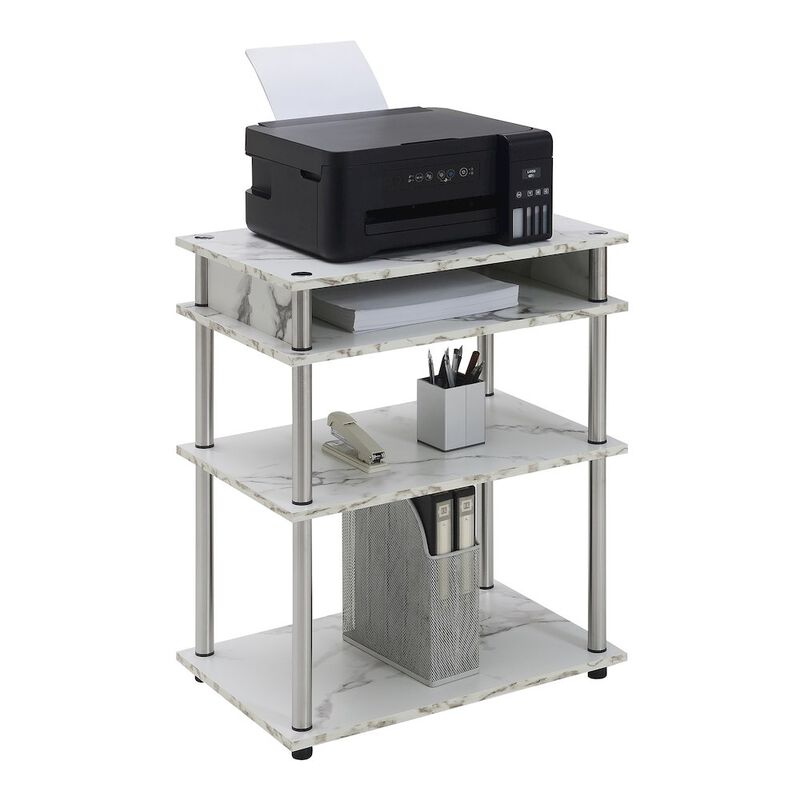 Convenience Concepts Designs2Go No Tools Printer Stand with Shelves
