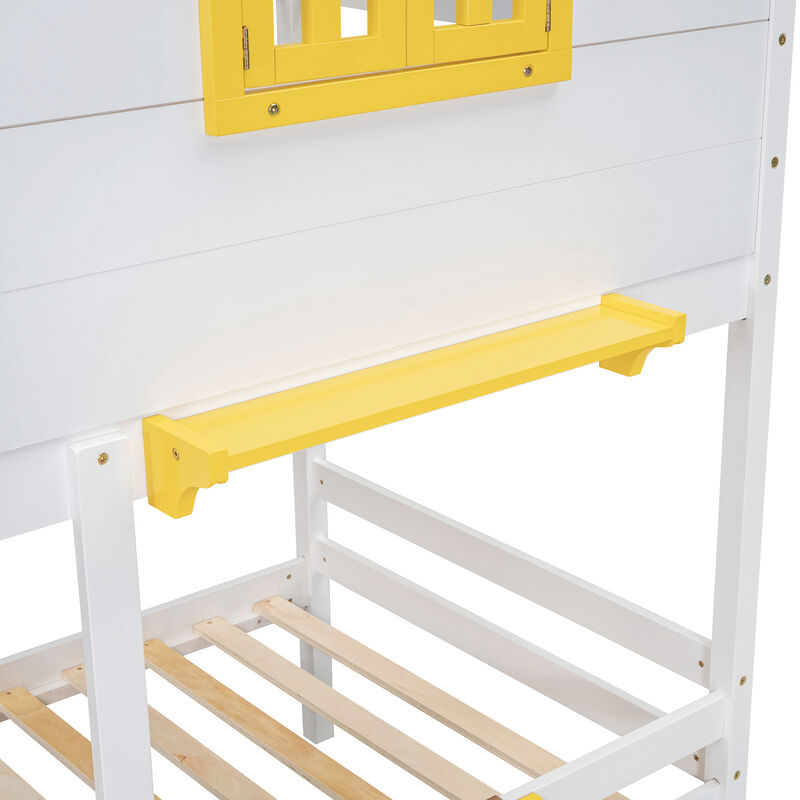 Merax Wood Bunk Bed with Storage Drawers