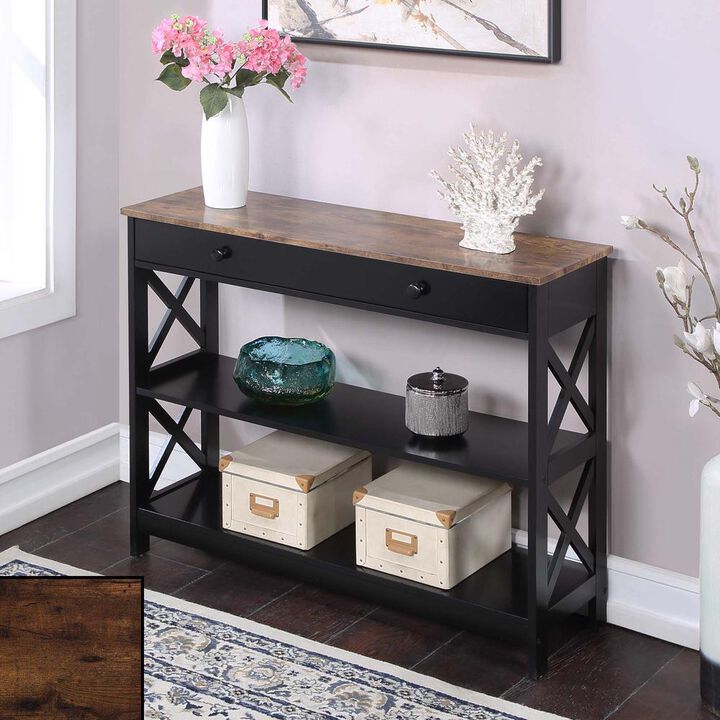 Convience Concept, Inc. Oxford 1 Drawer Console Table with Shelves