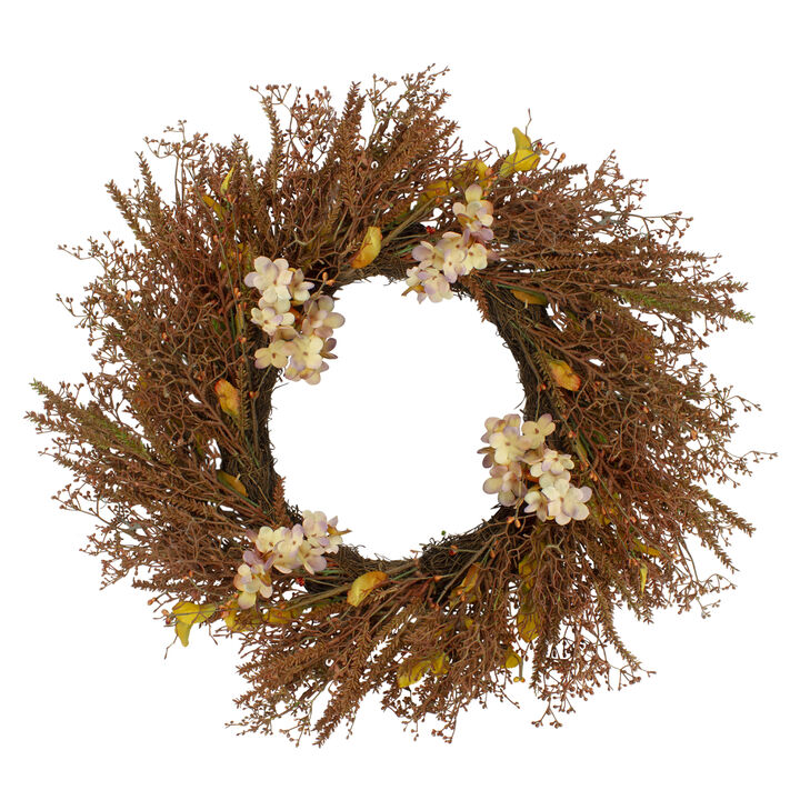 32" Brown Fall Grass Autumn Harvest Artificial Wreath � Unlit