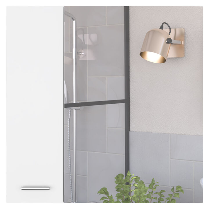Crawford 4-Shelf Medicine Cabinet White