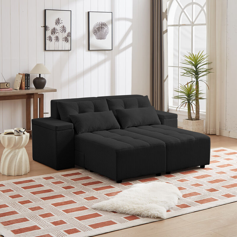 Merax Convertible 3 in 1 Sleeper Sectional Sofa