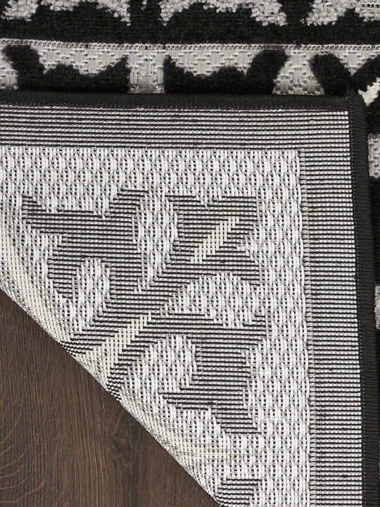 Aloha ALH34 Black/White 2'8" x 4' Rug