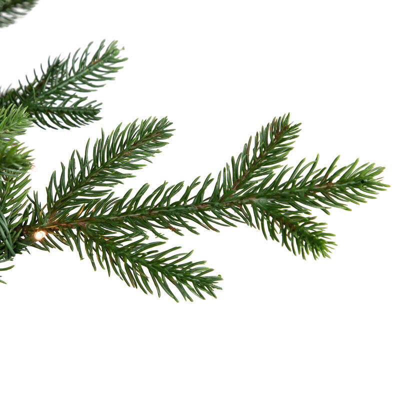 6' Pre-Lit Potted Deluxe Russian Pine Artificial Christmas Tree  Warm White LED Lights