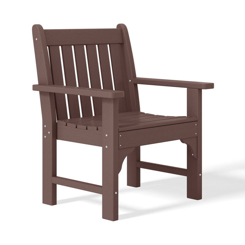 WestinTrends 5-Piece HDPE Outdoor Patio Chair and Square Table Dining Set