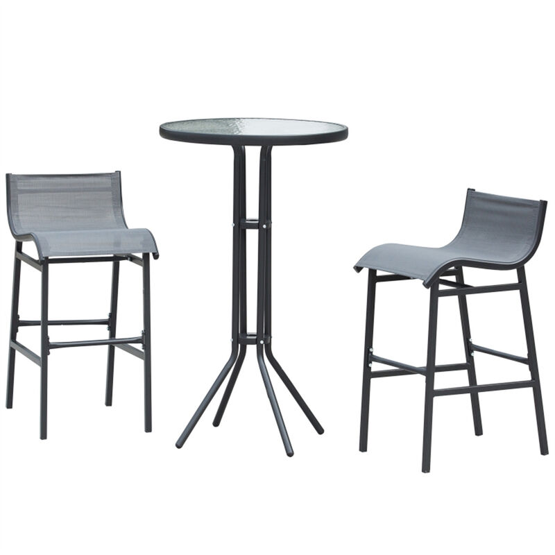 Set of Bar Chairs with Comfortable Seating for Home Bar