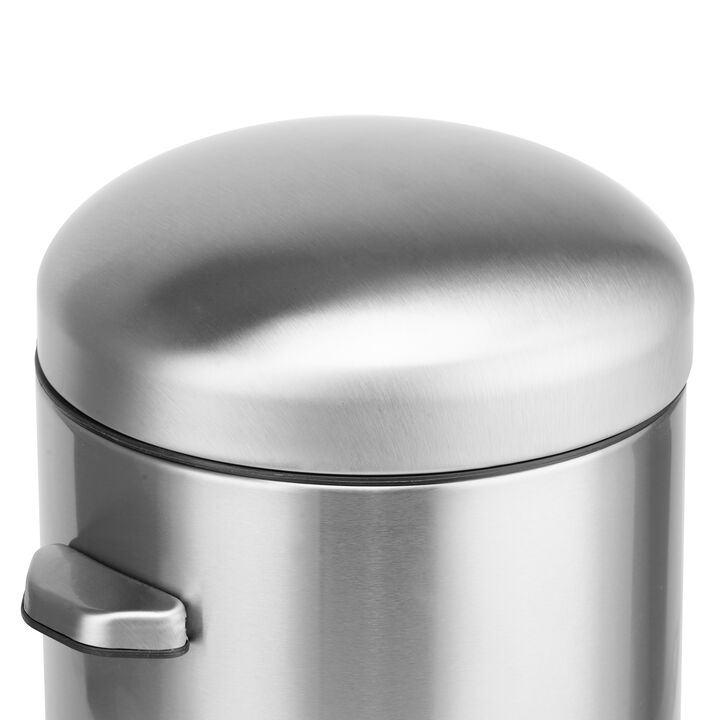 1.32 Gallon Stainless Steel Trash Can.