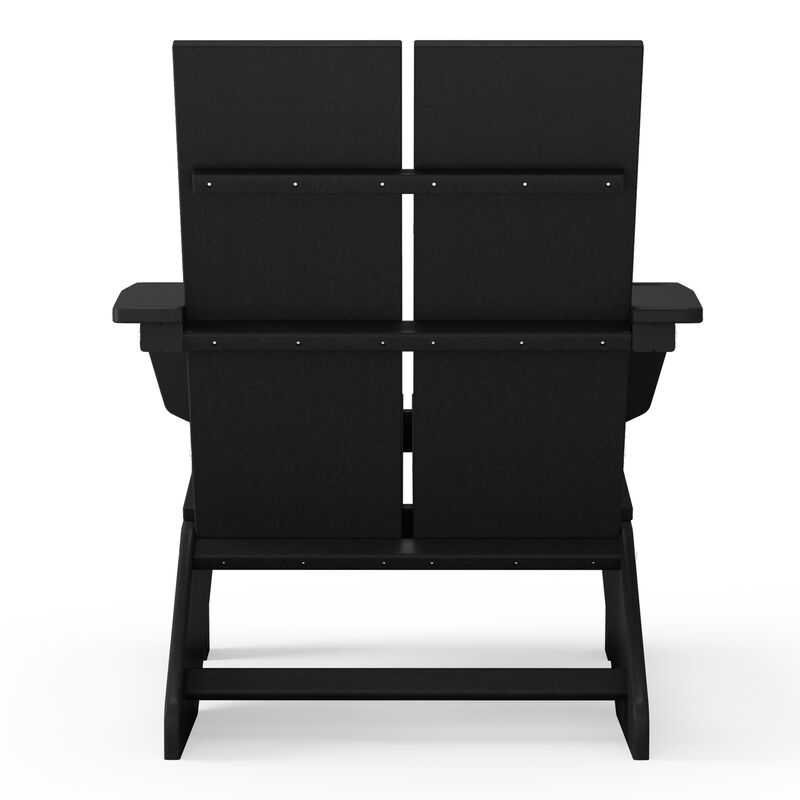 WestinTrends Outdoor HDPE Modern Adirondack Chair with Cup Holder