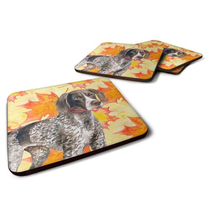 Caroline's Treasures German Shorthaired Pointer Fall Decorative coasters, Multicolor