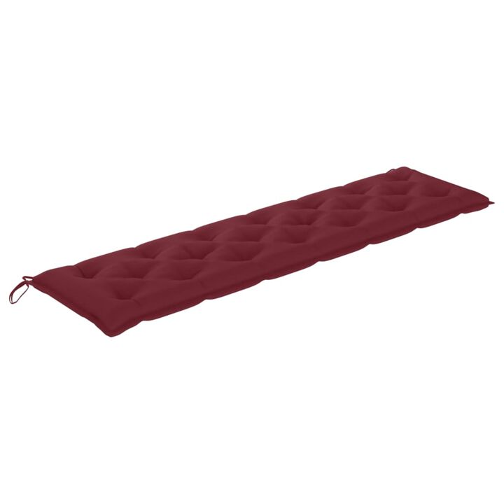 vidaXL Garden Bench Cushion Wine Red 78.7"x19.7"x 2.8" Fabric