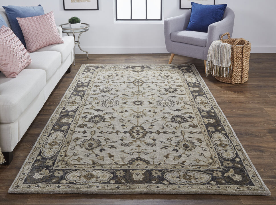 Eaton 8399F Gray/Ivory/Taupe 2' x 3' Rug