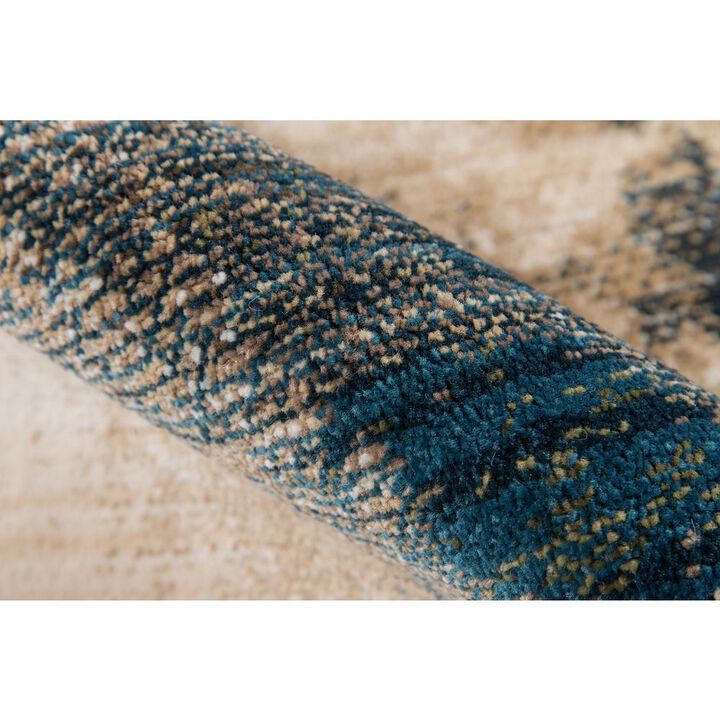 Momeni Transitional Rectangle Area Rug, Blue, 9'6 X 12'6