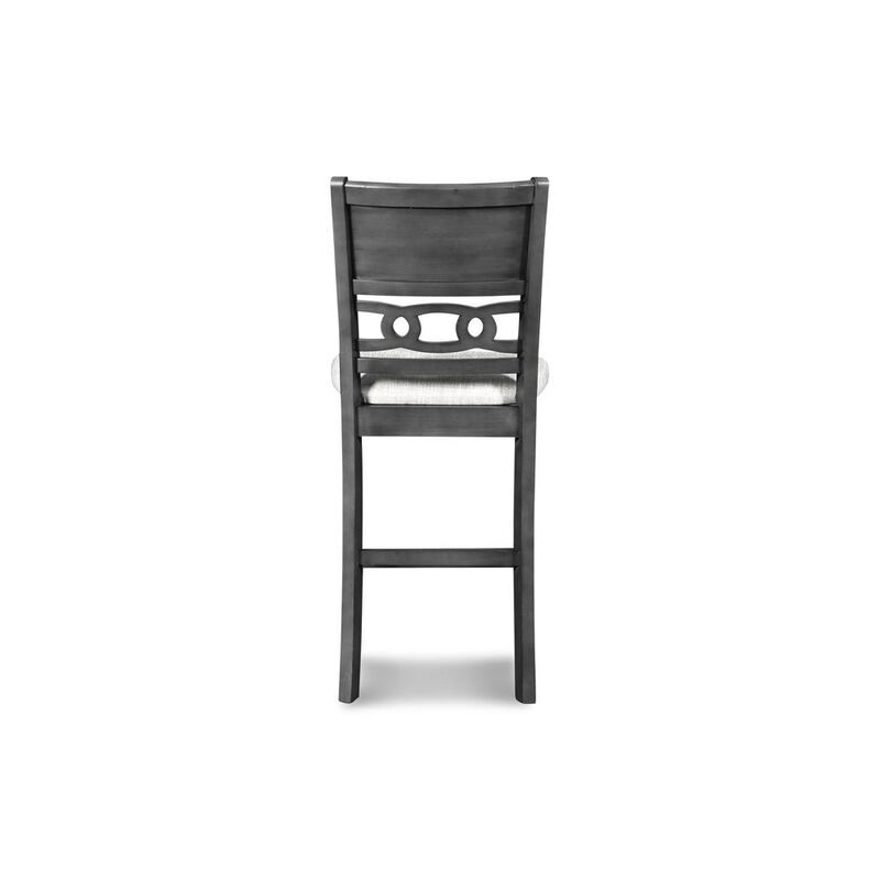 New Classic Furniture Gia Gray Wood Counter Chair with Fabric Seat (Set of 4)
