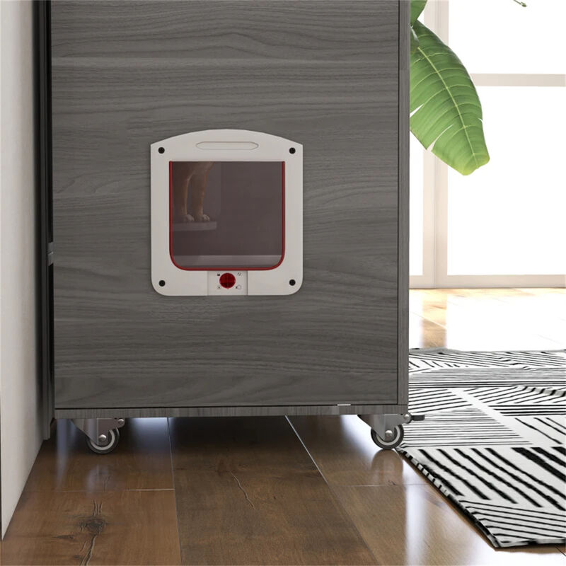 Cat Villa Apartment with Wheels, Multi-Level Design, Scratching Posts, and Cozy Spaces for Cats