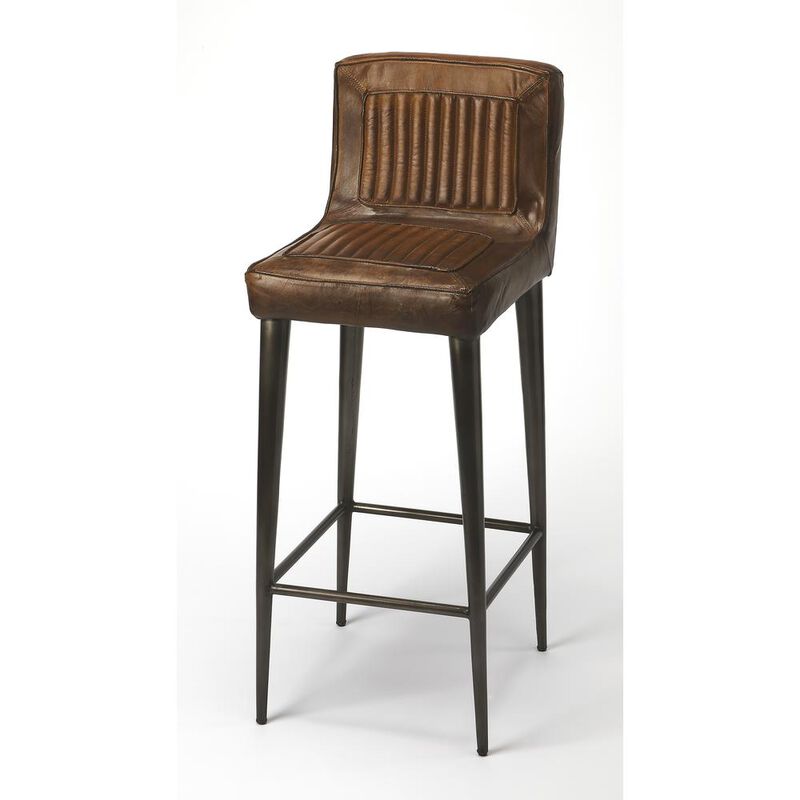 Belen Kox Leather Bar Stool, Belen Kox