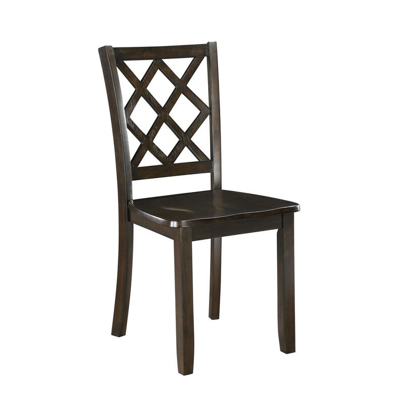 New Classic Furniture Trellis Dining Chair (2 Per Carton)-Brown