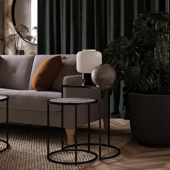 Moon Phases Nesting End Tables