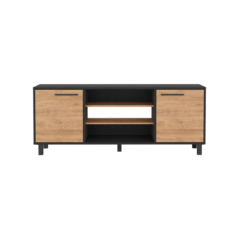 Tv Stand For Tv´S Up 55" Washington, Living Room, Black / Pine