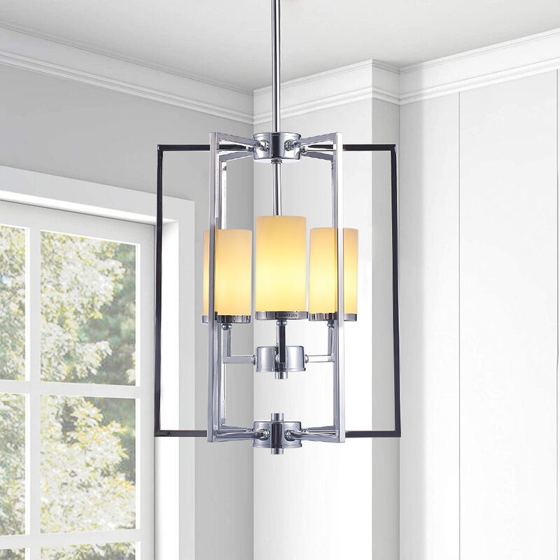 Pasargad Home Riva Collection Metal & Glass Chandelier Lights