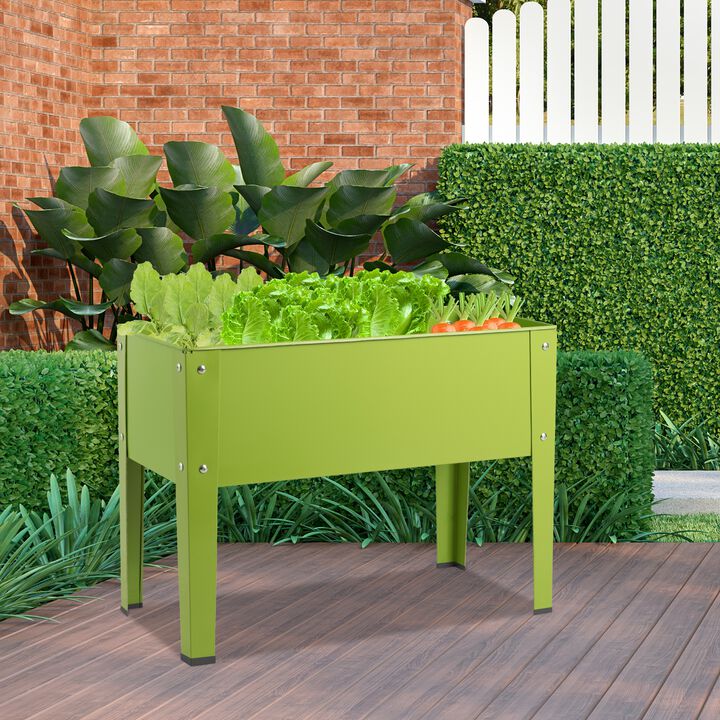Outdoor Elevated Garden Plant Stand Flower Bed Box