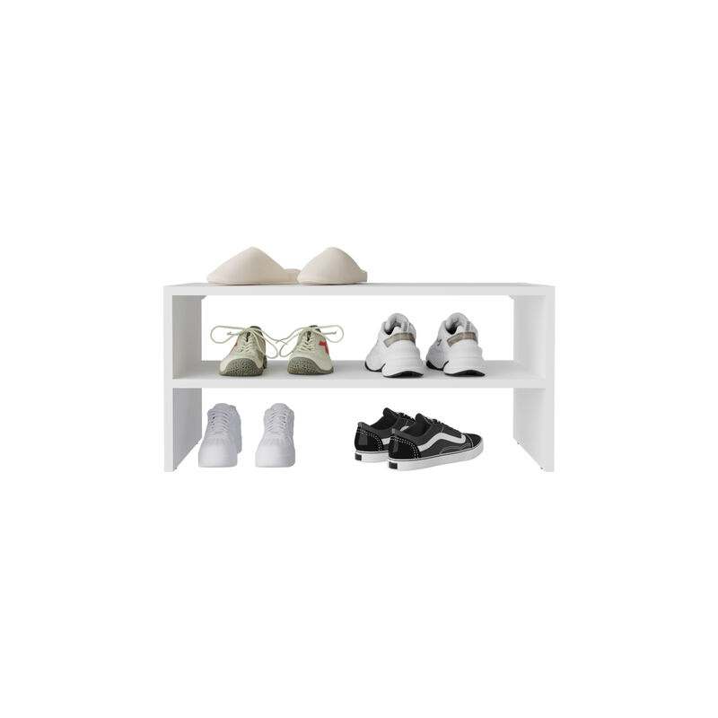 Stackable Shoe Rack Howard, Bedroom, White