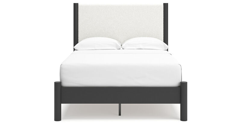 Full Upholstered Panel Bed